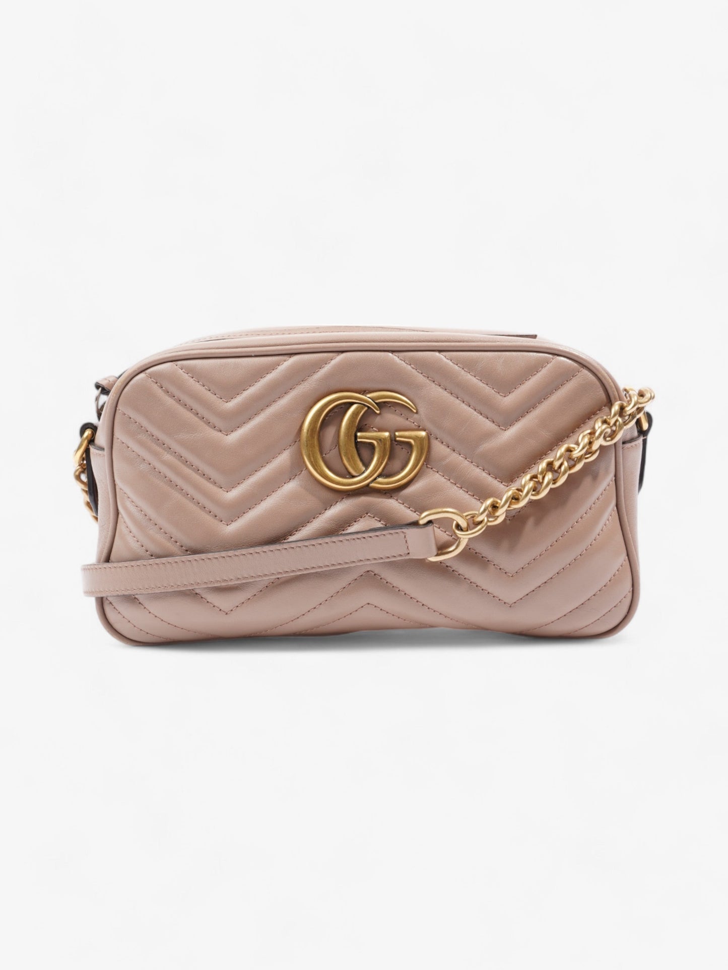 Gucci GG Marmont Dusty Pink Matelasse Leather Small