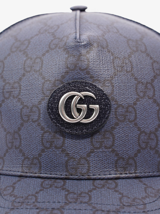 Gucci GG Baseball Cap GG Supreme / Navy Blue Cotton Large