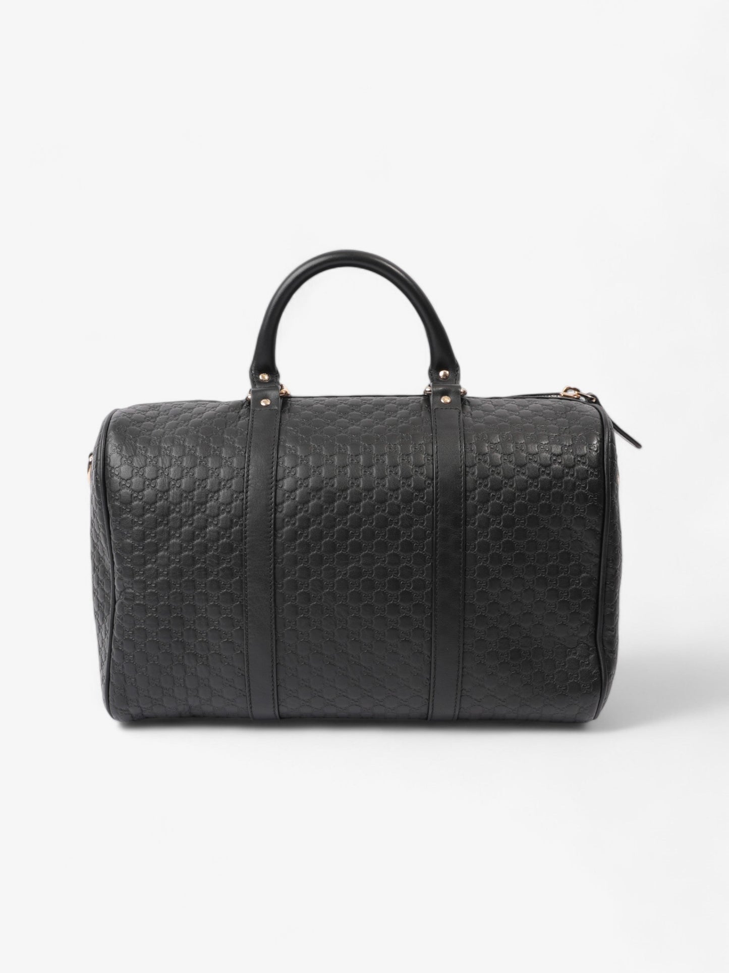 Gucci Boston Bag Black Guccissima Leather