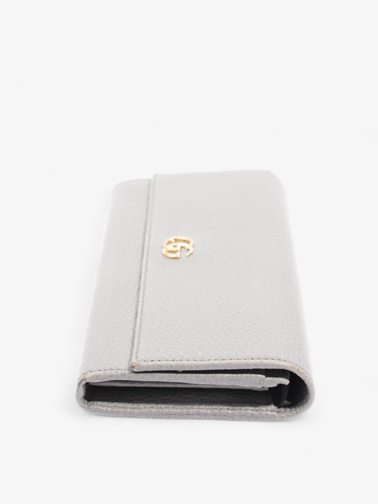 Gucci Marmont Long Wallet Grey Leather
