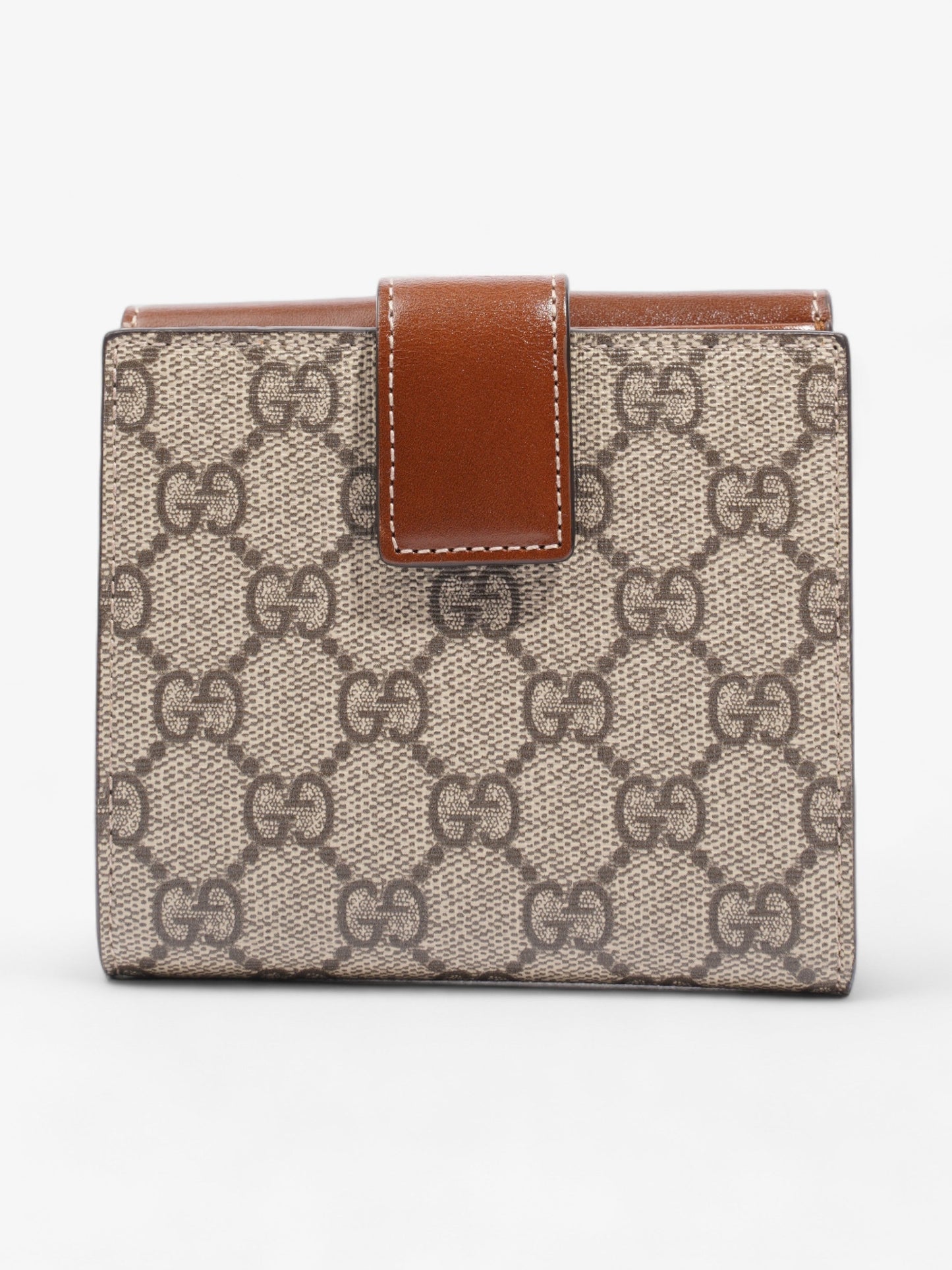 Gucci French Flap Wallet GG Supreme / Brown Canvas