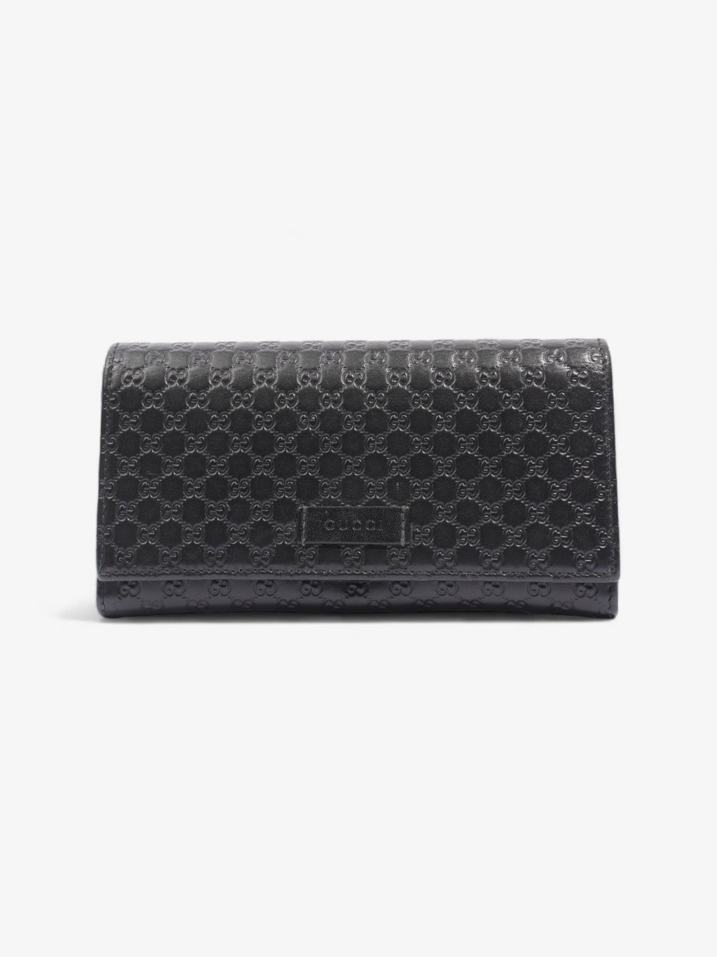 Gucci Bifold Microguccissima Wallet Black Leather
