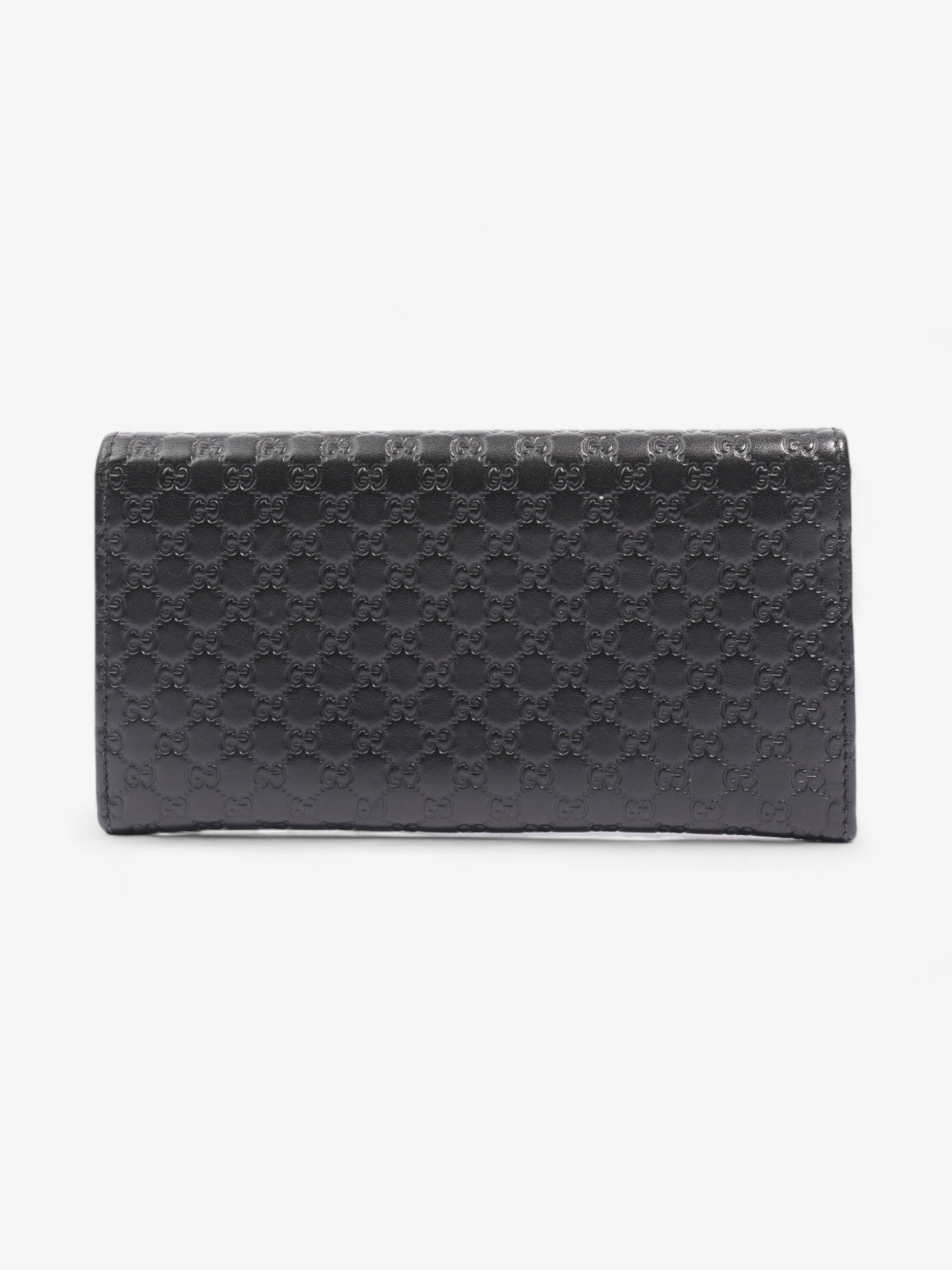 Gucci Bifold Microguccissima Wallet Black Leather
