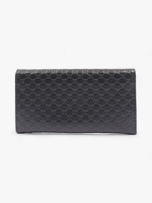 Gucci Bifold Microguccissima Wallet Black Leather