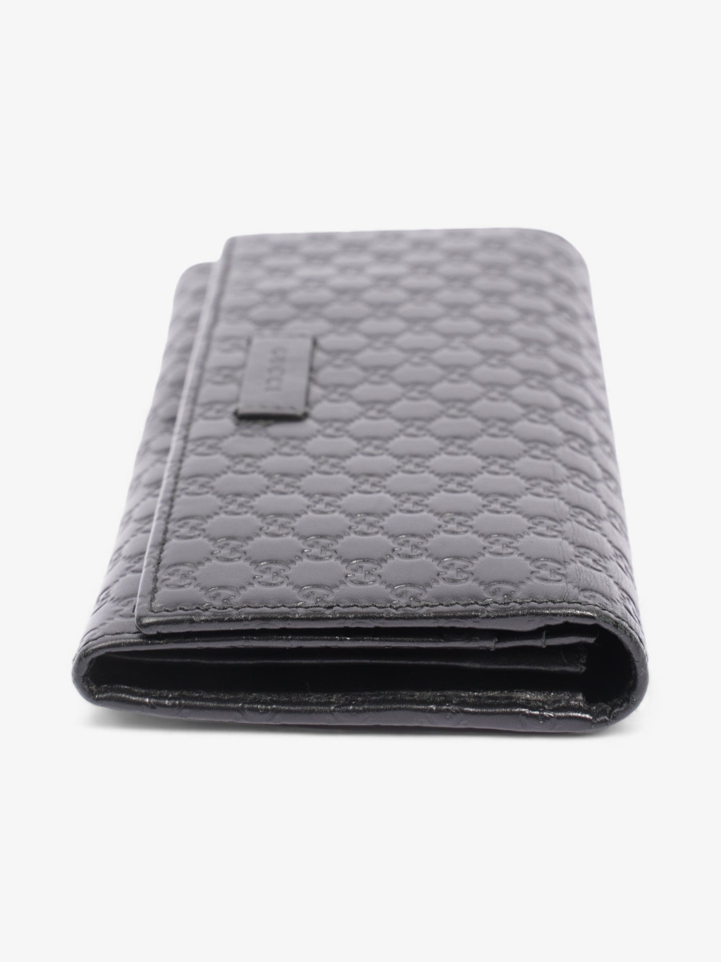 Gucci Bifold Microguccissima Wallet Black Leather