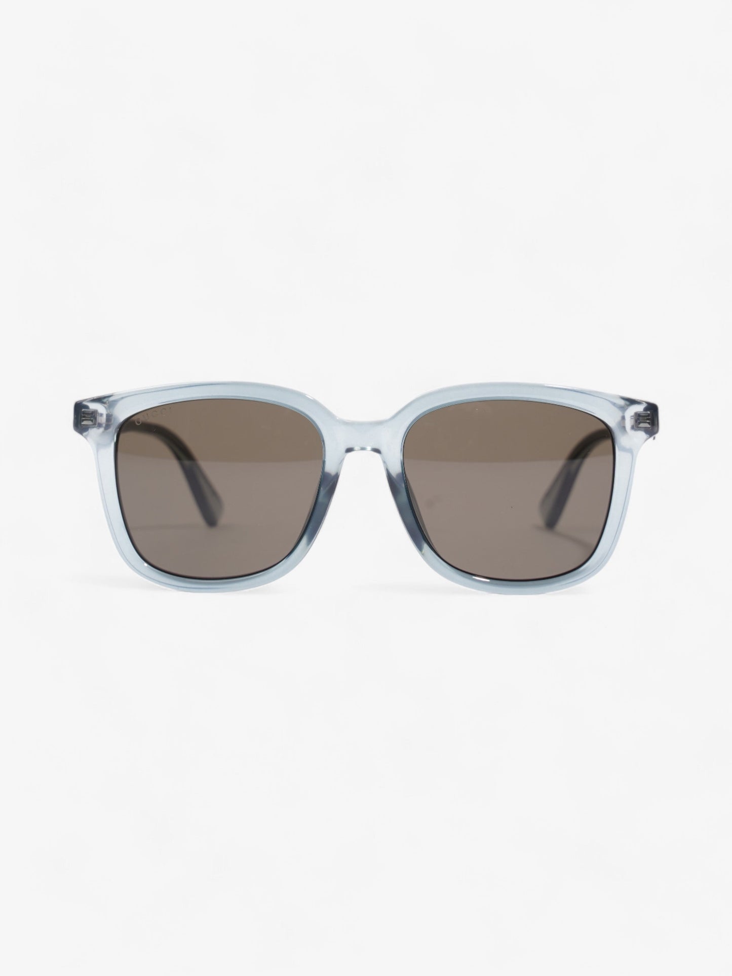 Gucci Clear Frame Sunglasses Blue Acetate 150mm