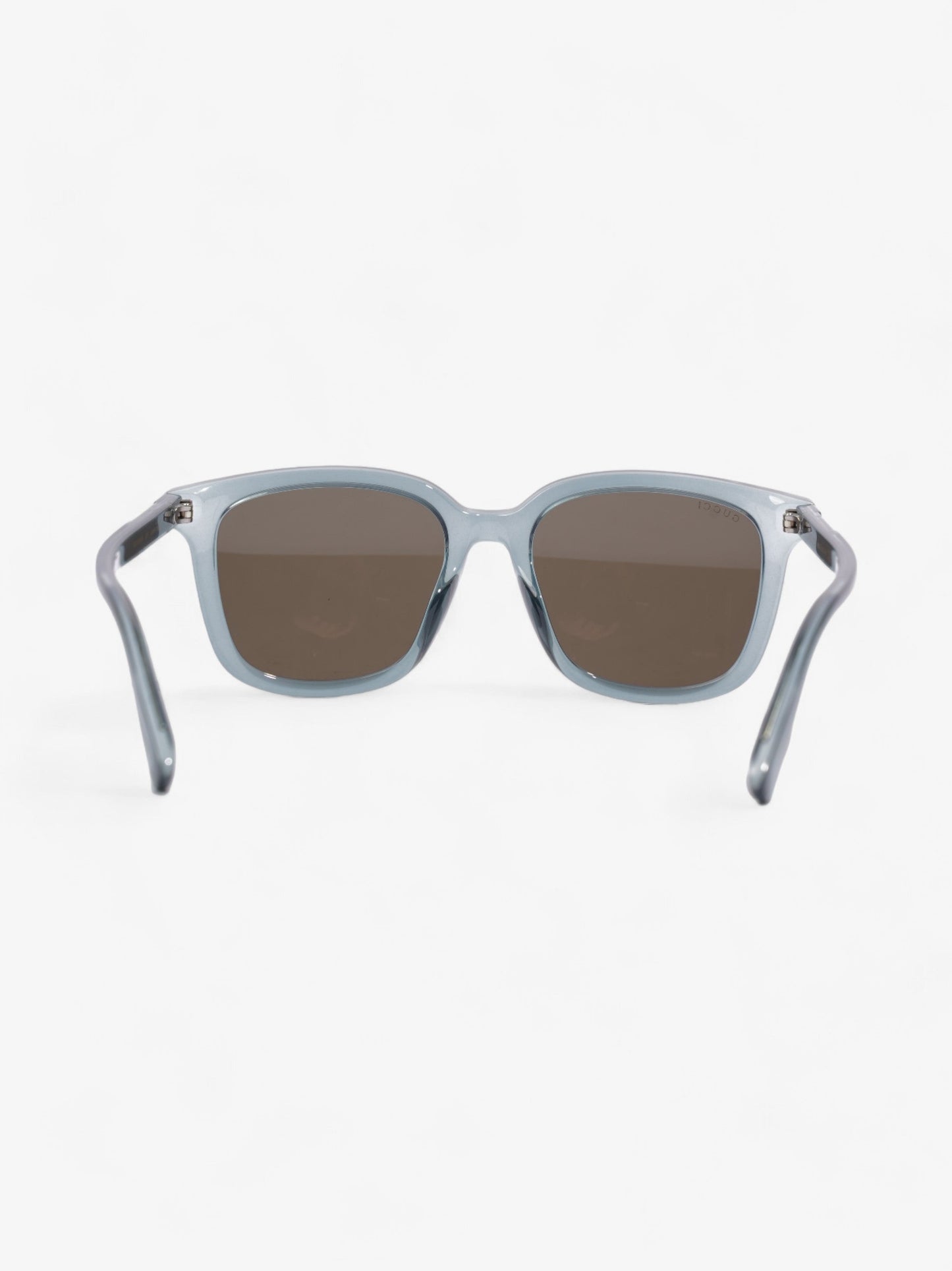 Gucci Clear Frame Sunglasses Blue Acetate 150mm