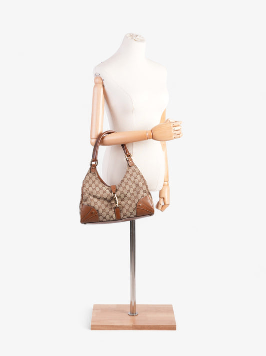 Gucci New Jackie Beige / Brown Canvas
