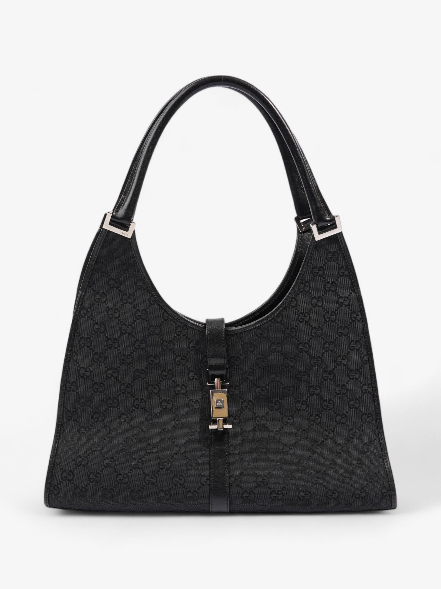 Gucci Jackie Shoulder Bag Black Canvas