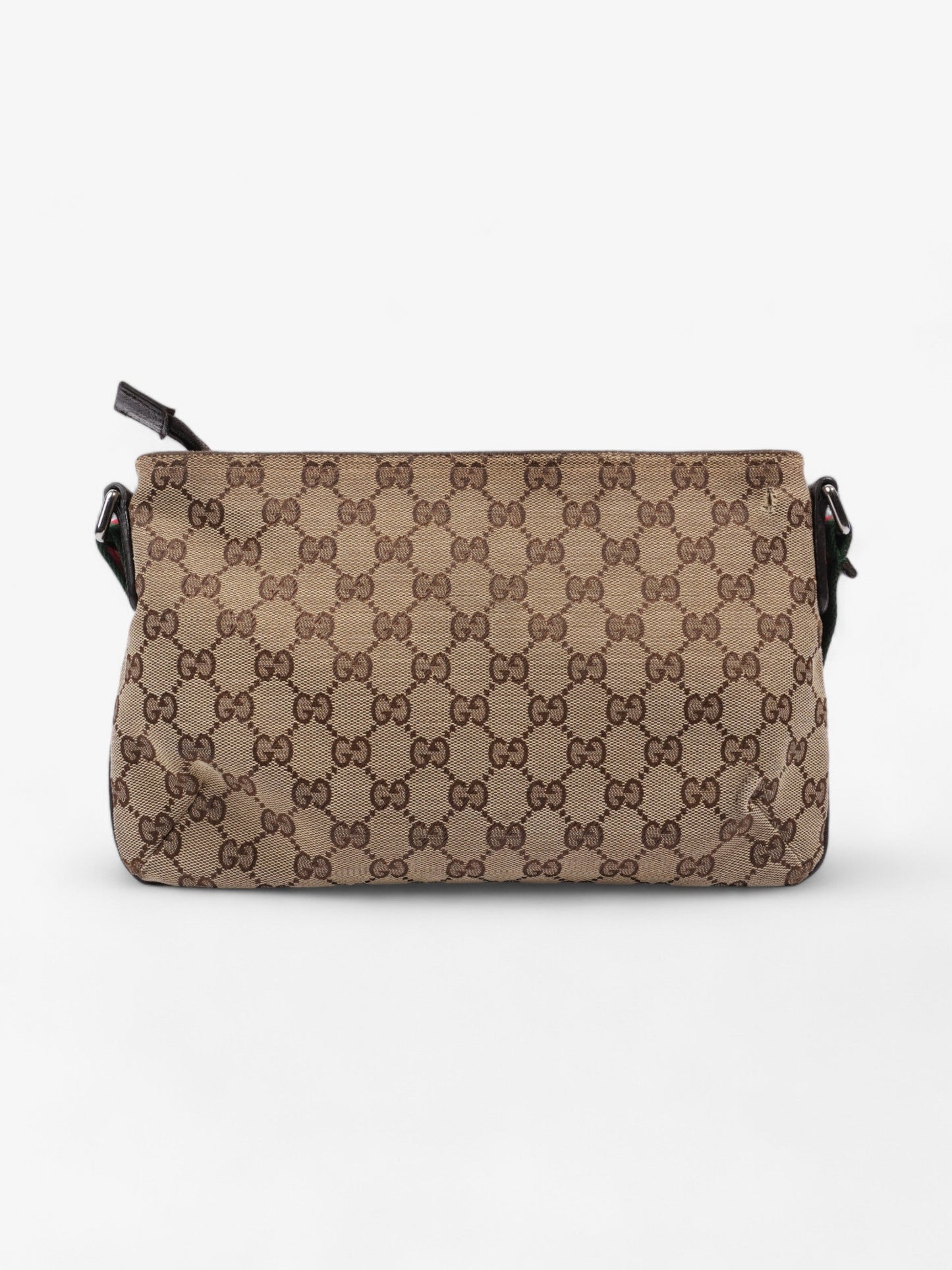 Gucci GG Rectangular Crossbody Bag GG Supreme / Red / Green Canvas