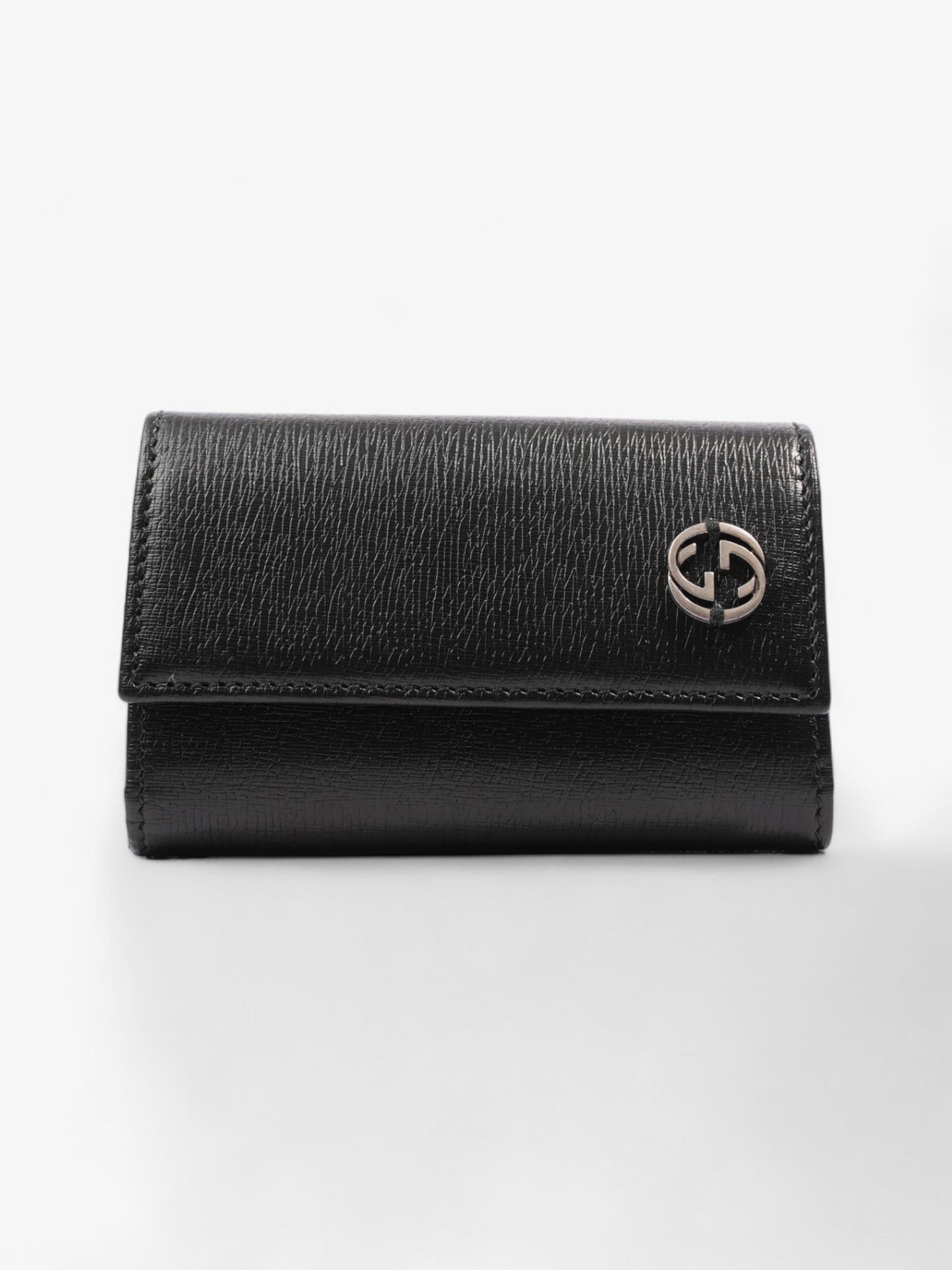 Gucci Interlocking G Key Case Black Leather