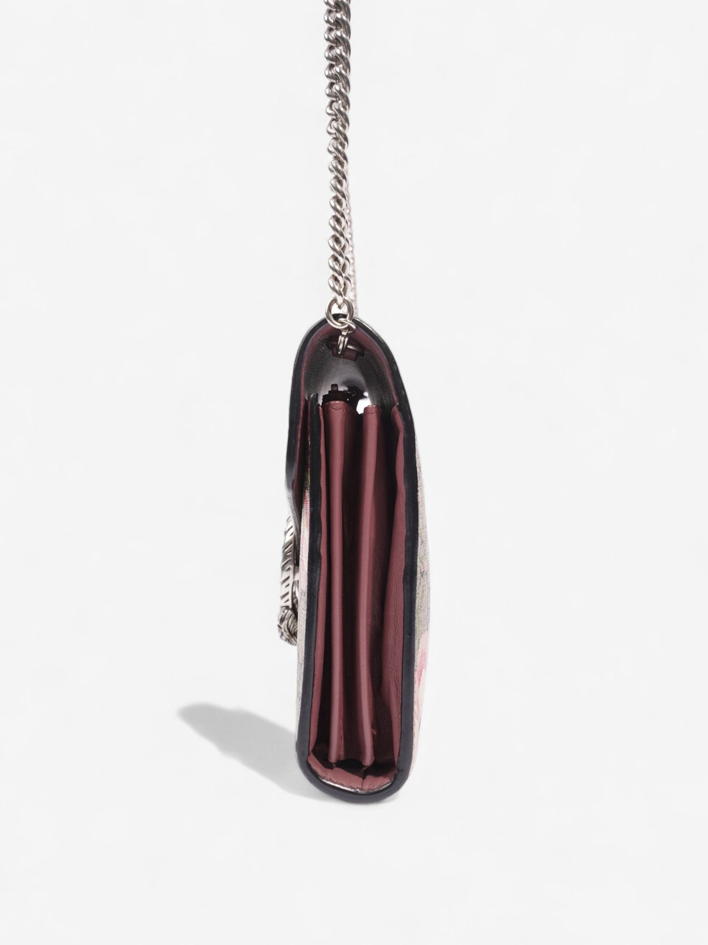 Gucci Dionysus Chain Wallet GG Supreme / Bloom Coated Canvas