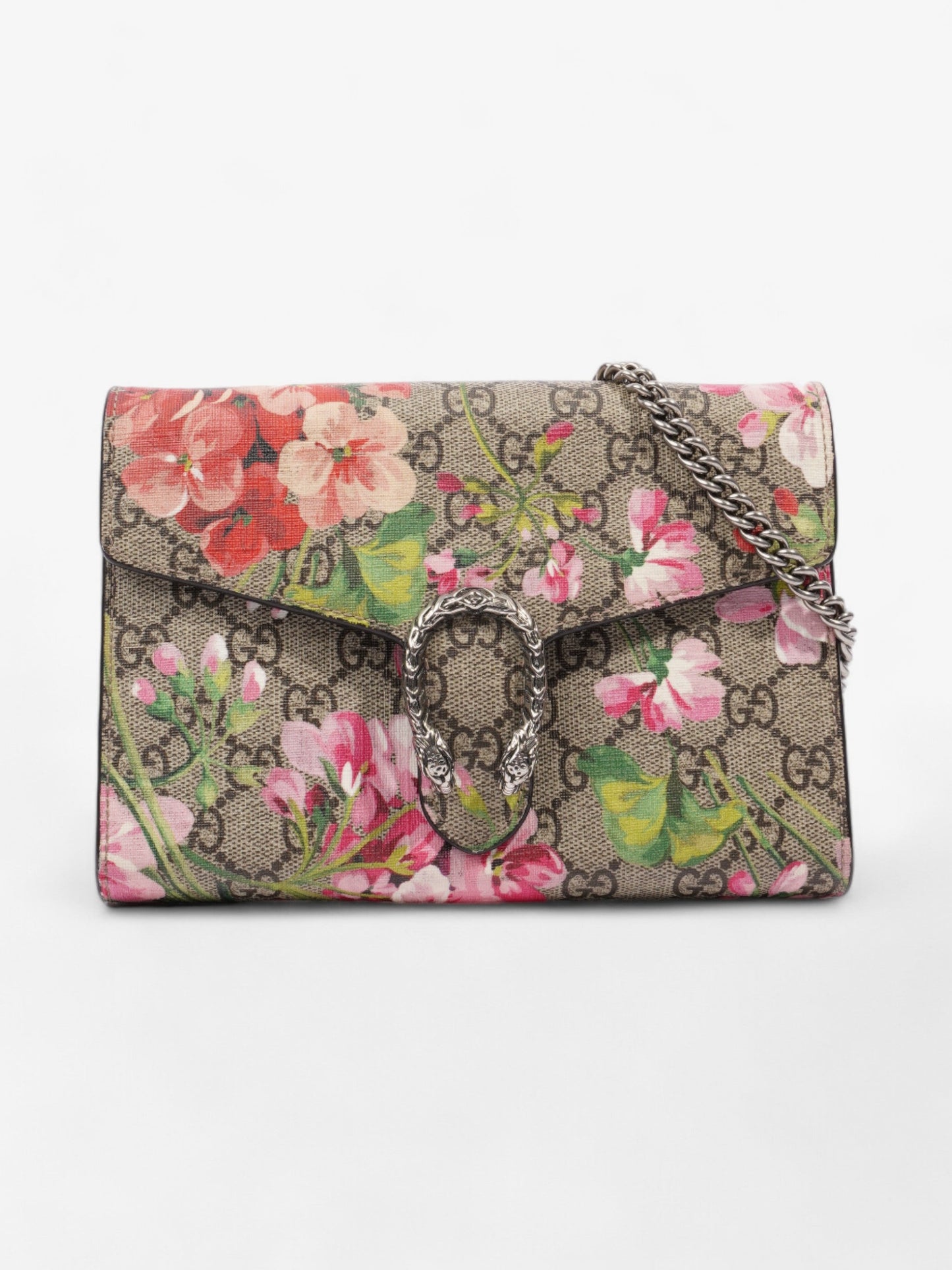 Gucci Dionysus Chain Wallet Supreme / Bloom Coated Canvas