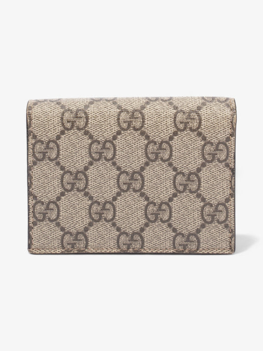 Gucci Cherry Fold Over Wallet GG Supreme / Red / Green Coated Canvas