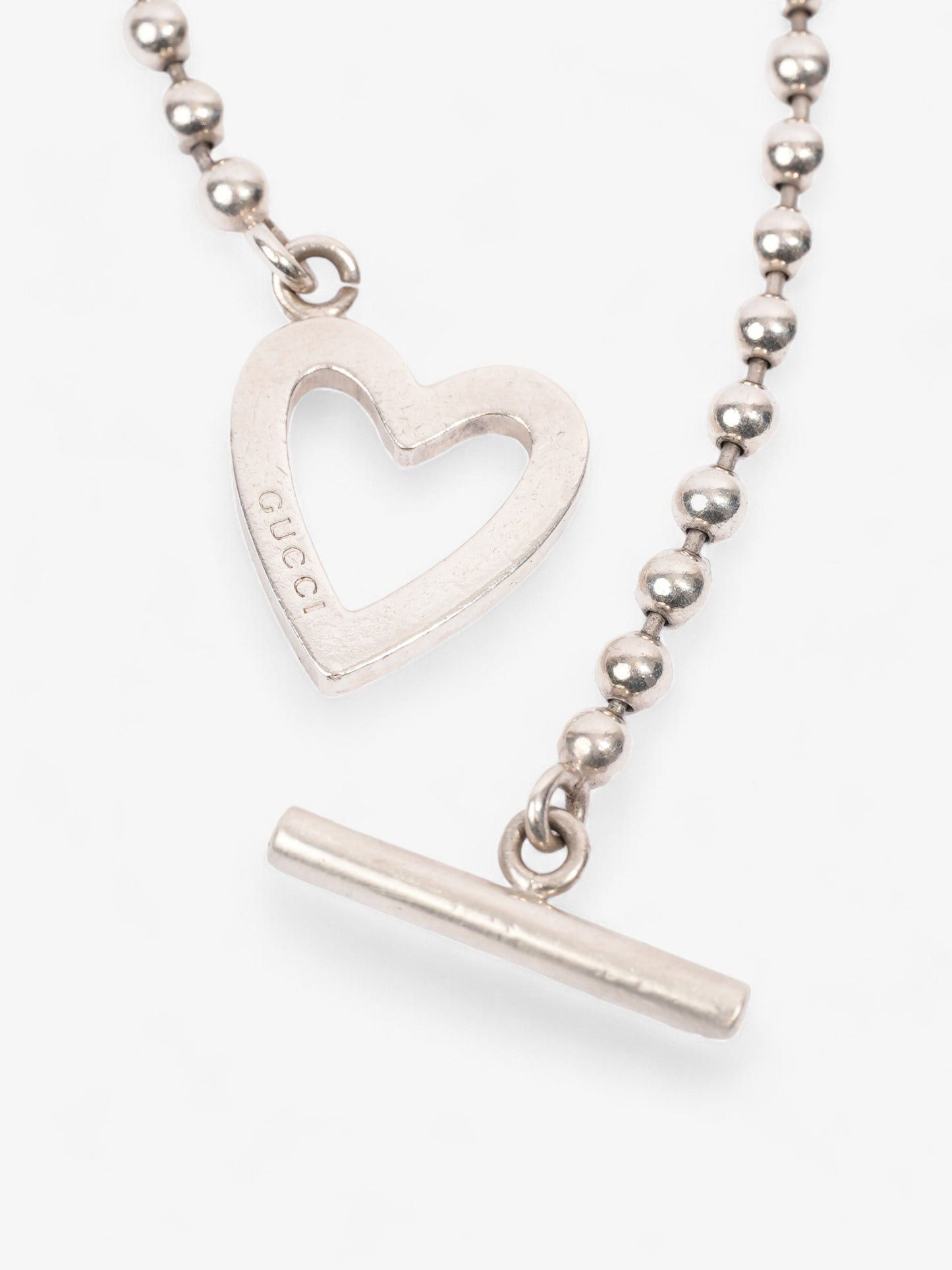 Gucci Heart Bracelet Silver Silver Sterling
