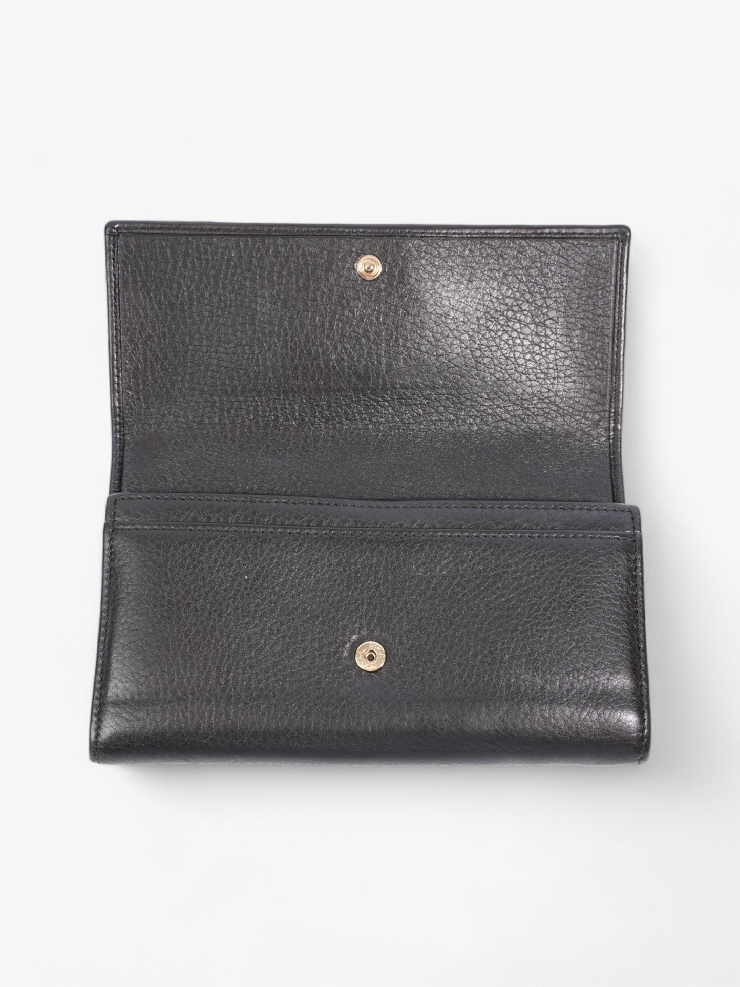 Gucci Gucci Soho Long Wallet Black Leather