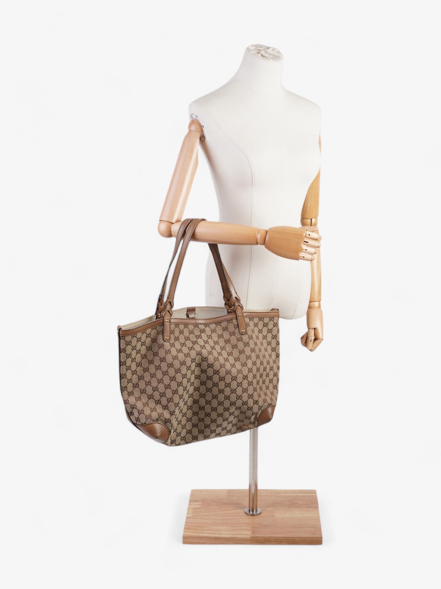 Gucci Tote Beige / Brown Canvas