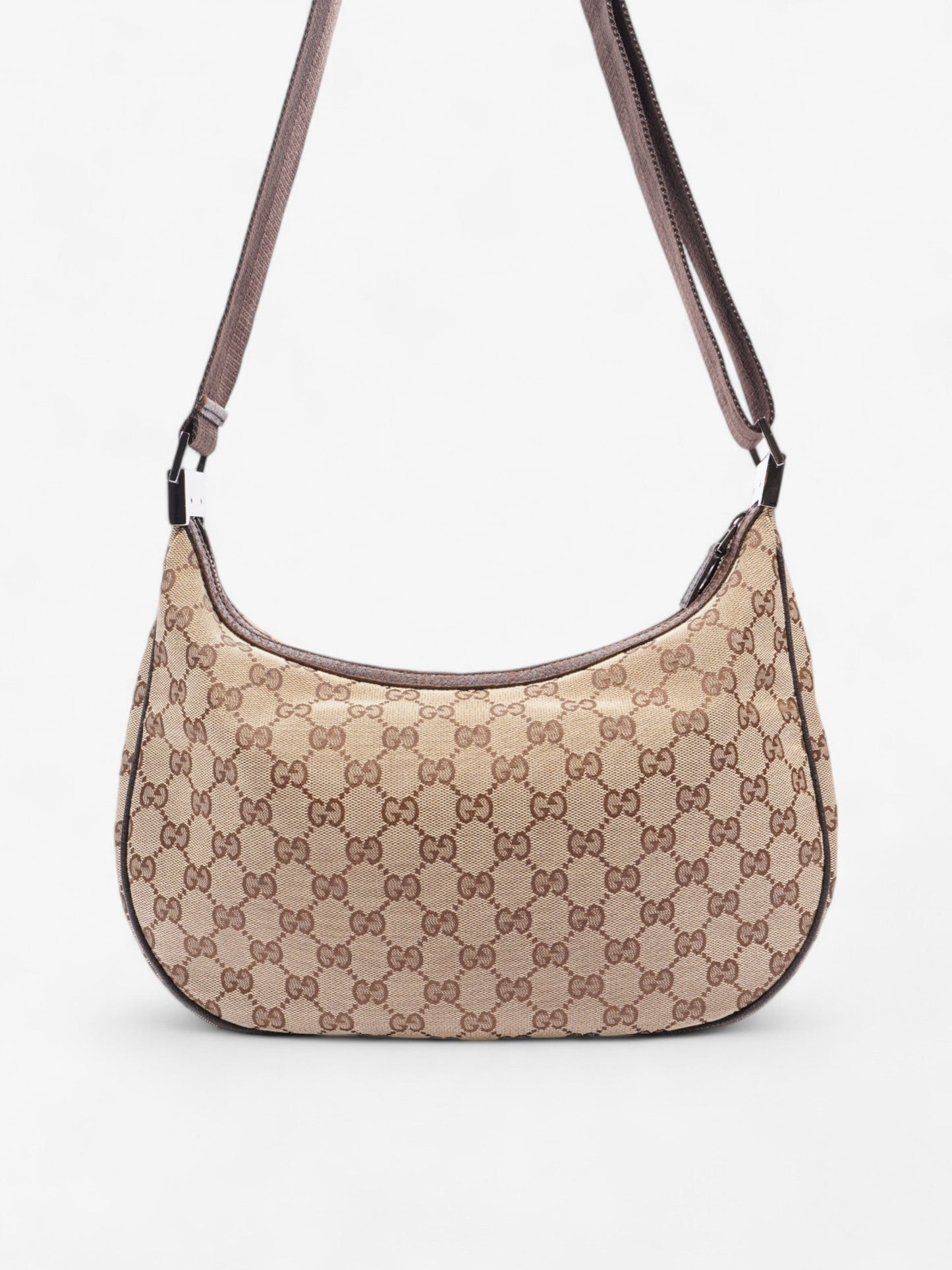 Gucci GG Canvas Shoulder Bag Beige / Brown Canvas