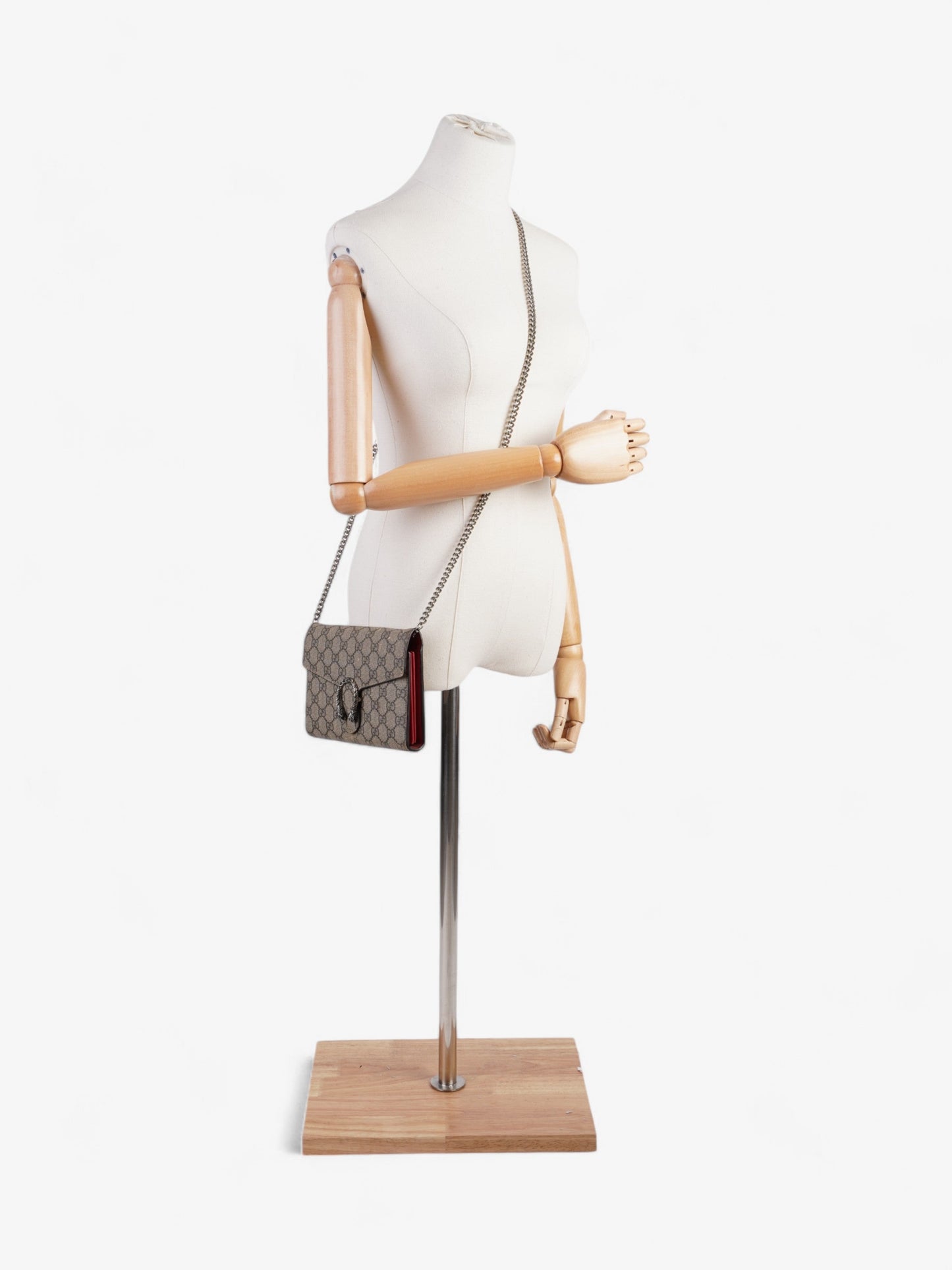 Gucci Dionysus Chain Wallet GG Supreme Coated Canvas