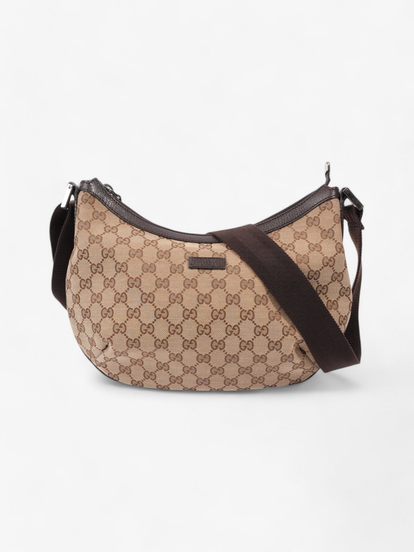 Gucci Shoulder Bag Brown Canvas