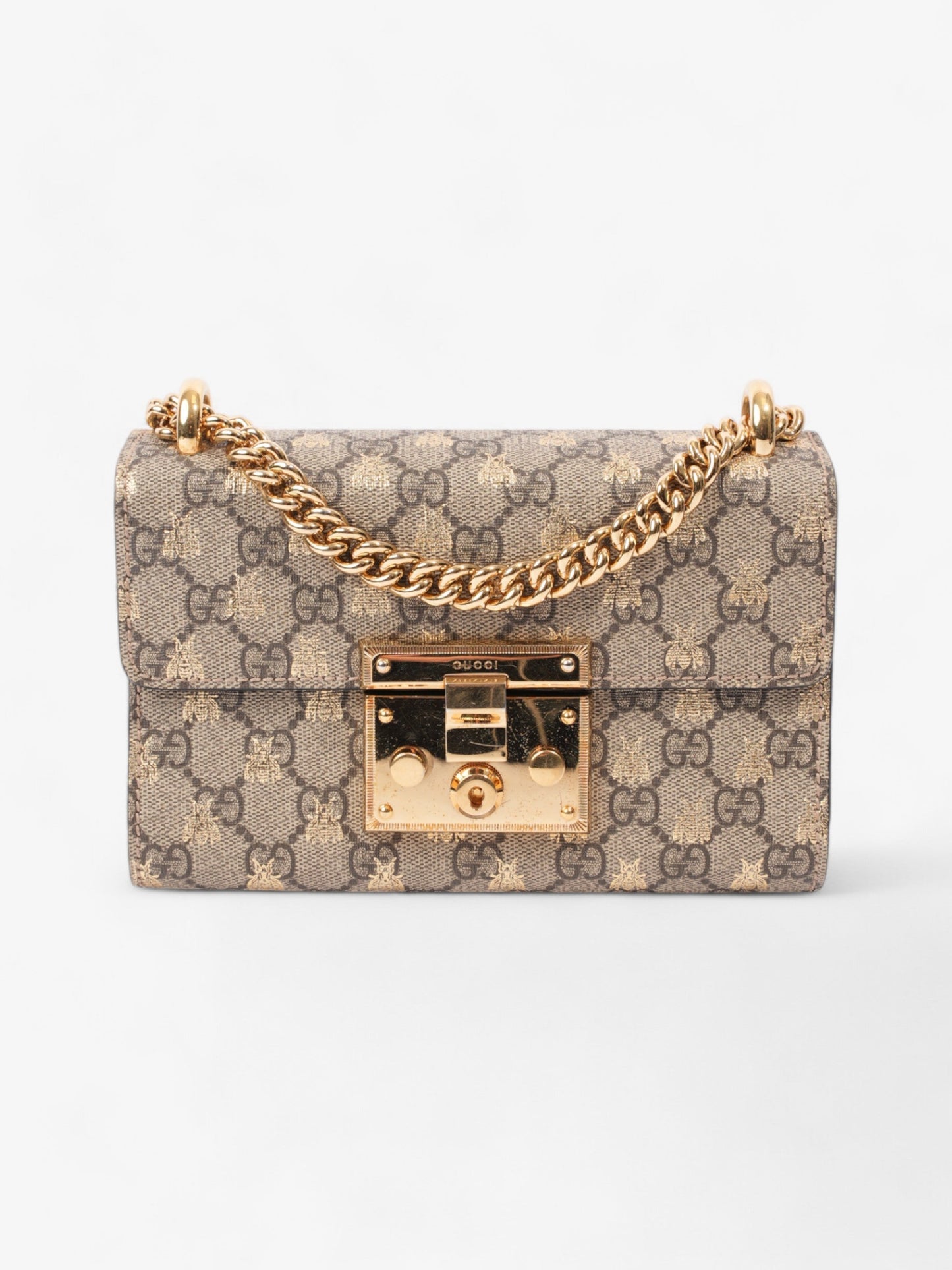 Gucci Padlock Supreme Bee Coated Canvas Small