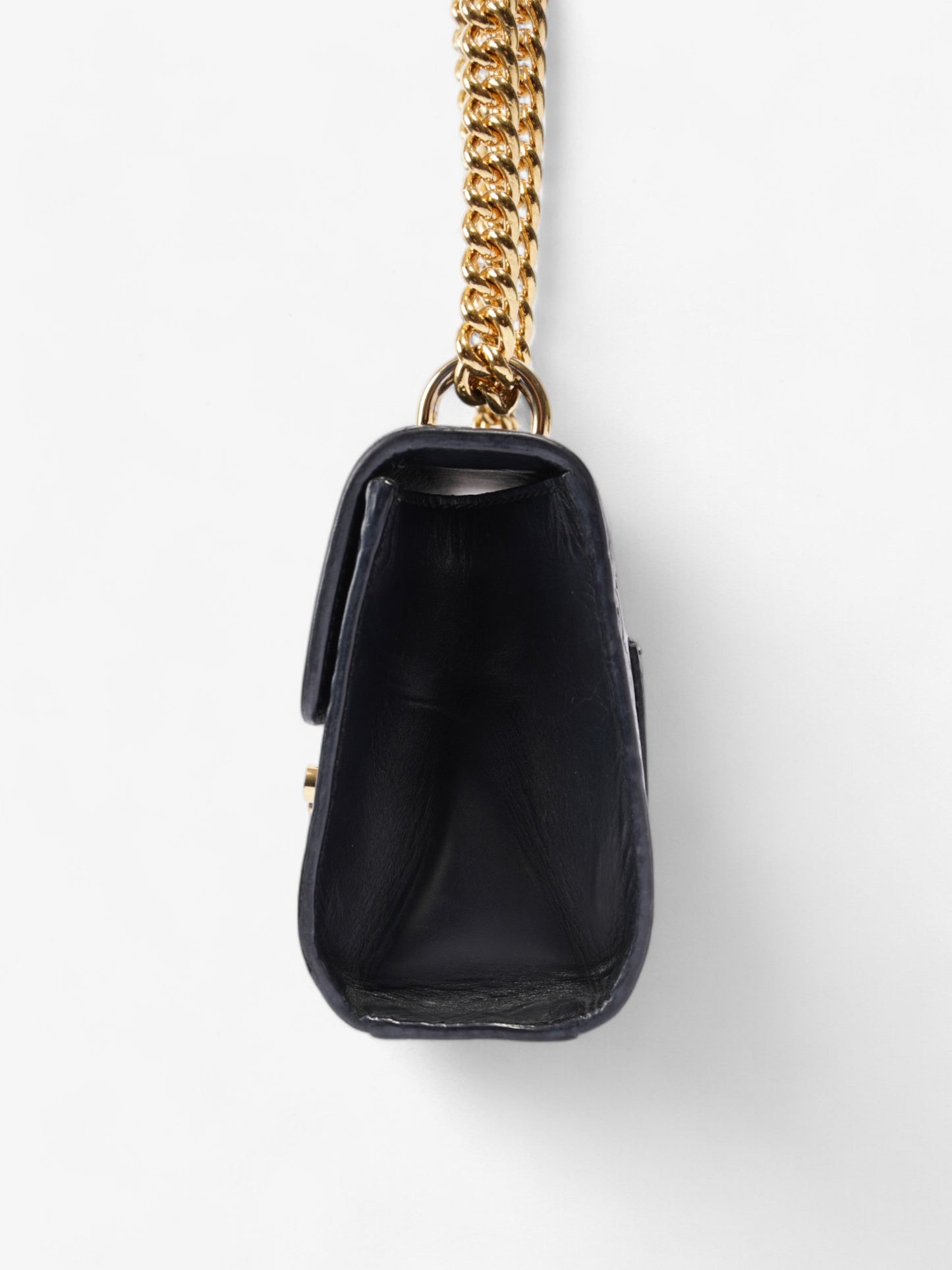 Gucci Padlock GG Black Leather Small