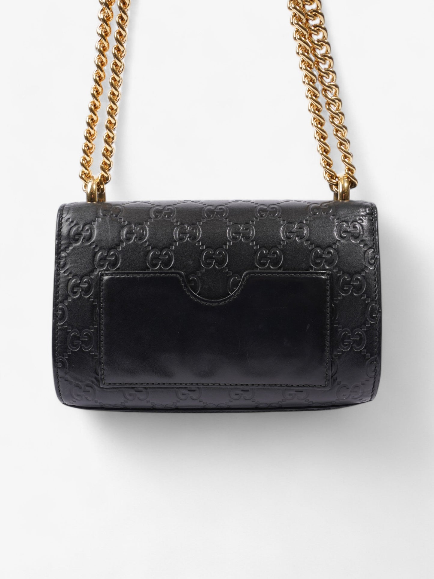 Gucci Padlock GG Black Leather Small