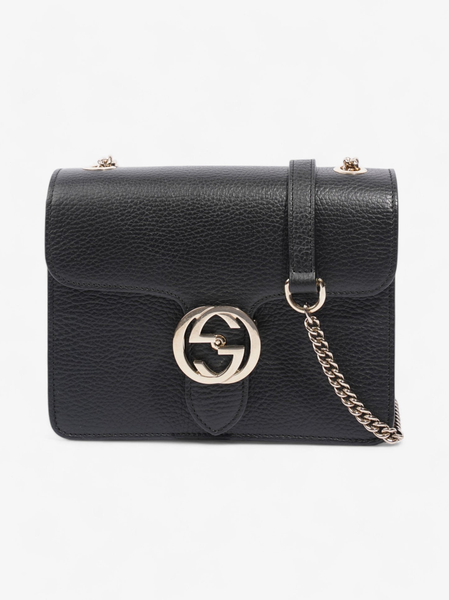 Gucci Interlocking G Bag Black Leather Small