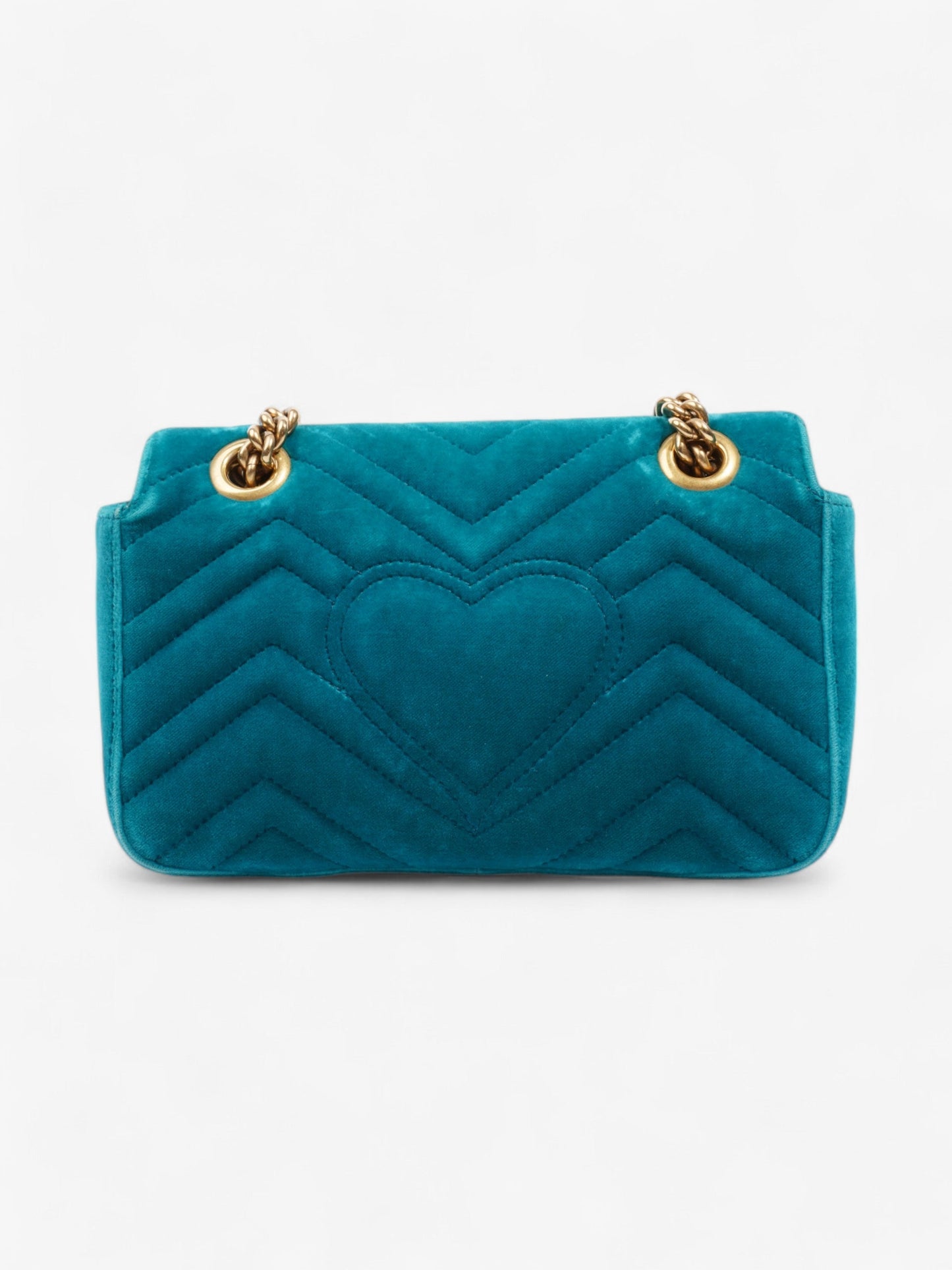 Gucci GG Marmont Turquoise  Velvet Mini