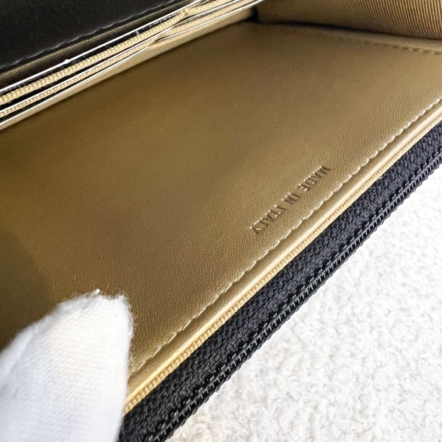 Chanel Pearl Crush Wallet on Chain WOC in Black Lambskin and AGHW