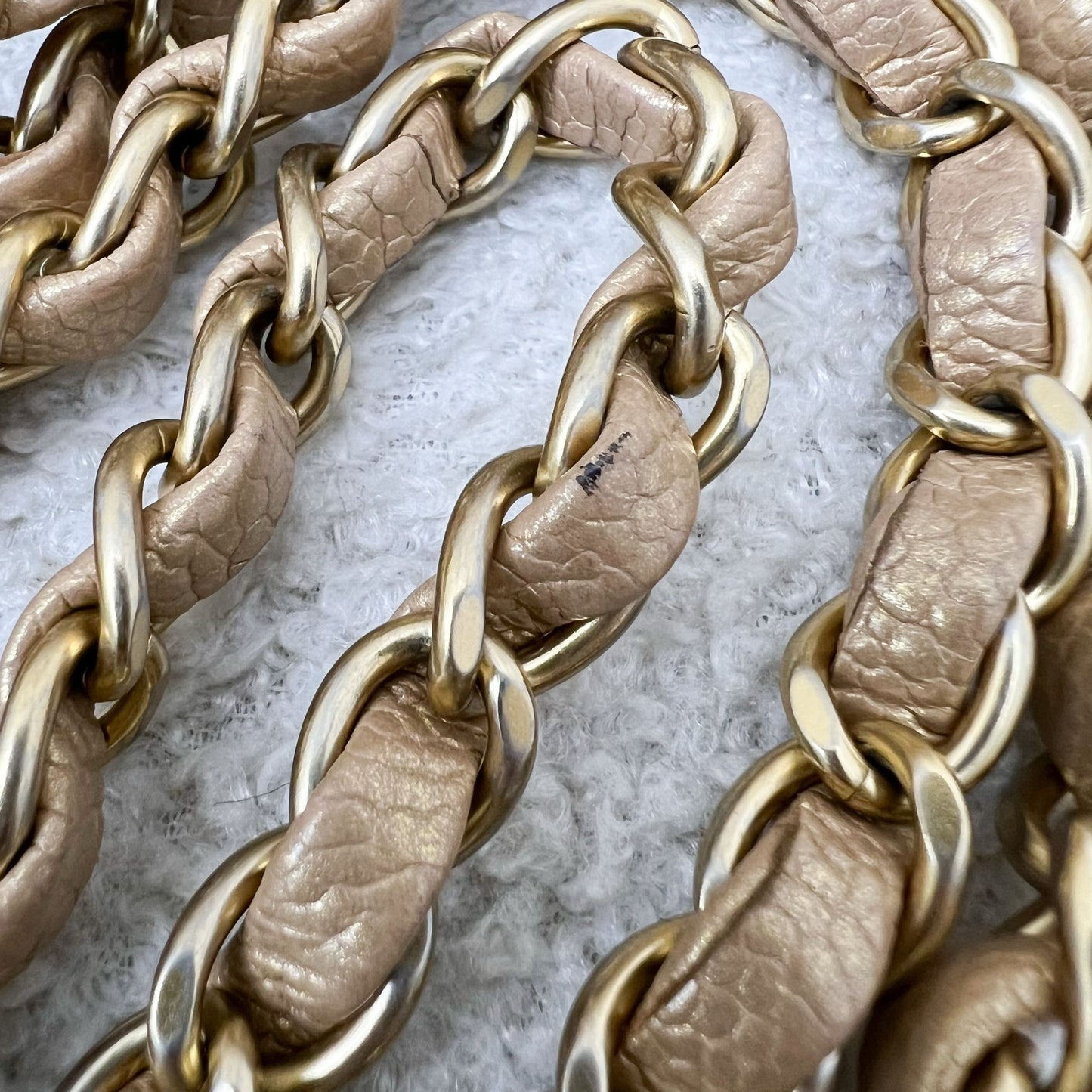 Chanel Classic Mini Rectangle Flap in Gold Caviar and AGHW