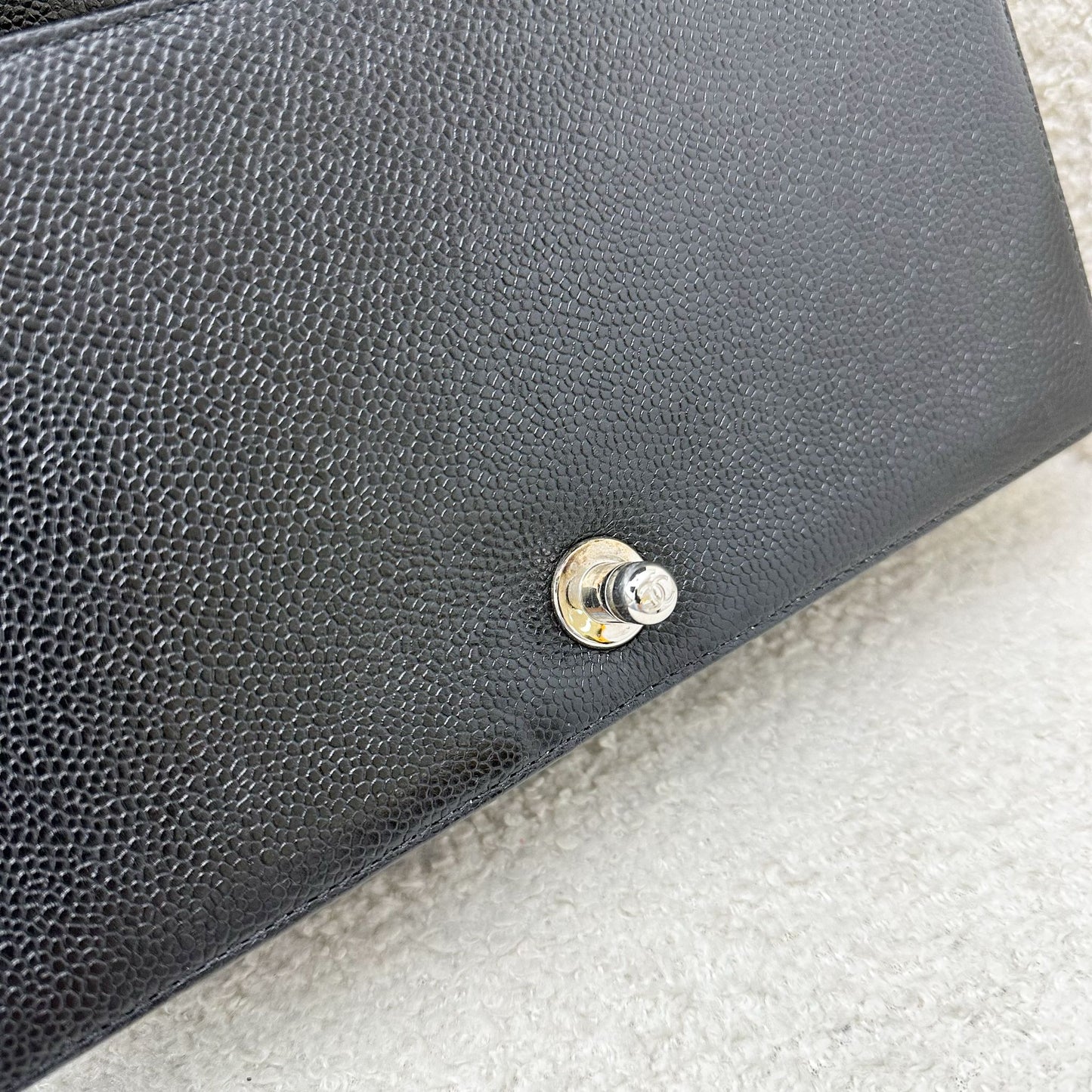 Chanel Medium 25cm Boy Flap in Chevron Quilted Black Caviar and SHW