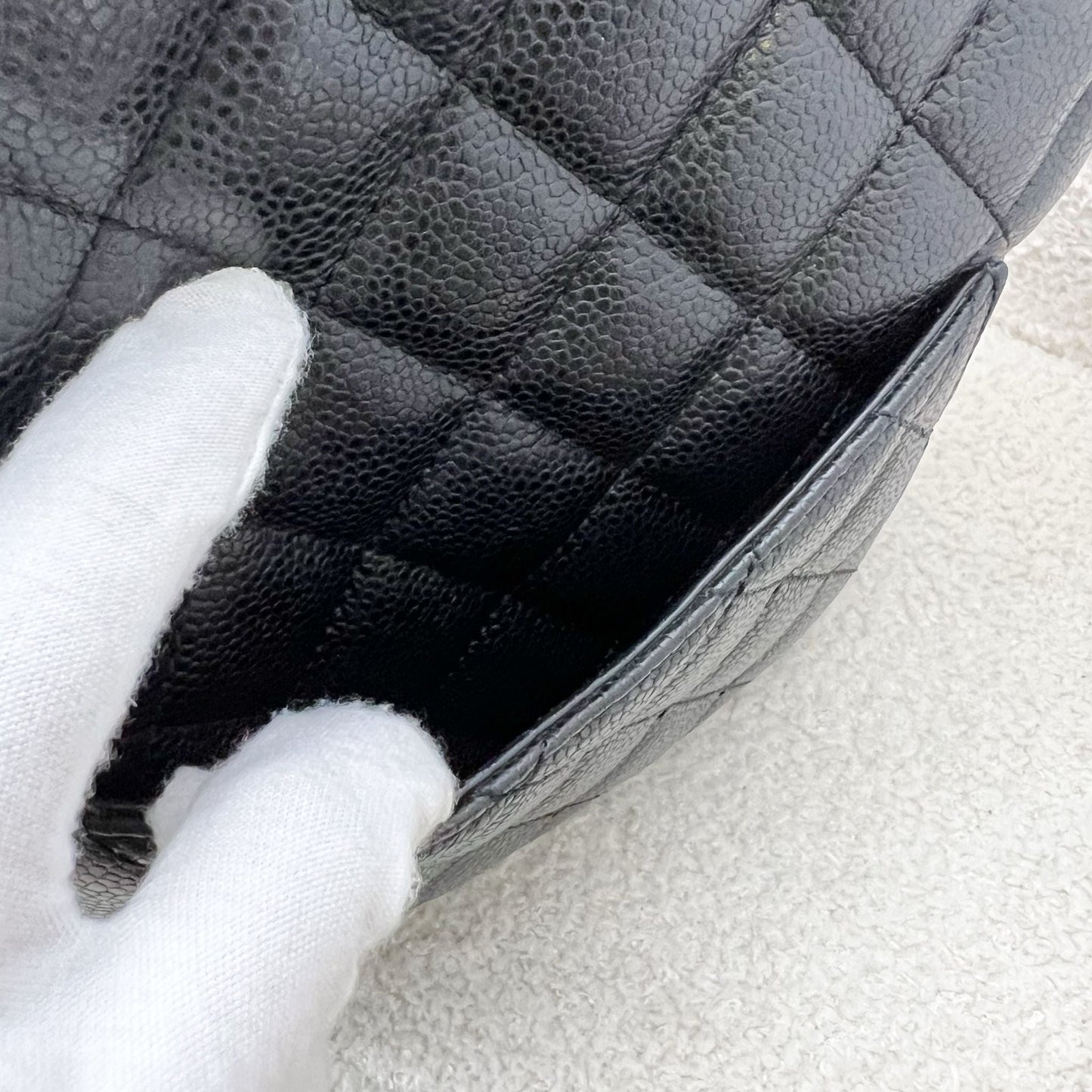 Chanel Petite Shopping Tote PST in Black Caviar and GHW