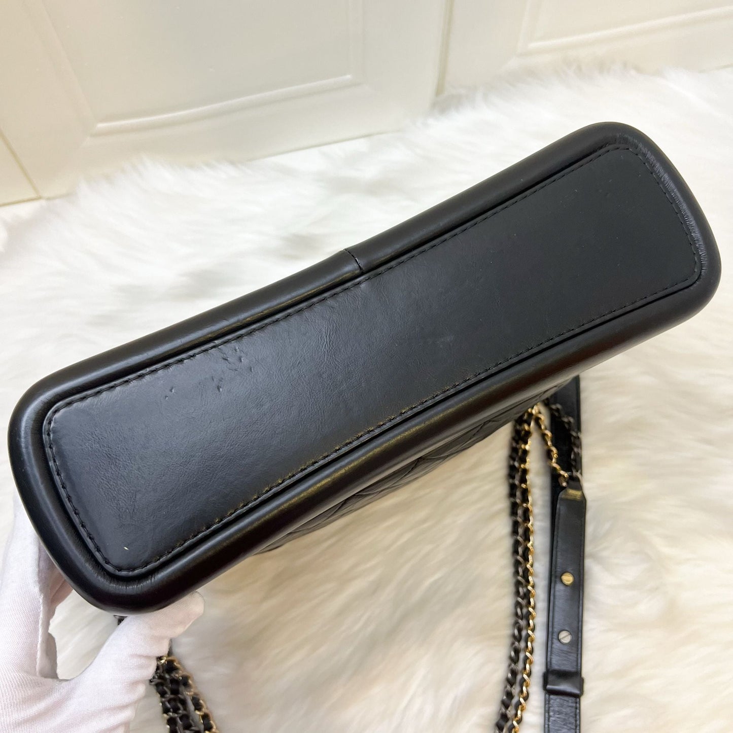 Chanel Large Gabrielle Hobo in Black Distressed Calfskin and 3 Tone HW