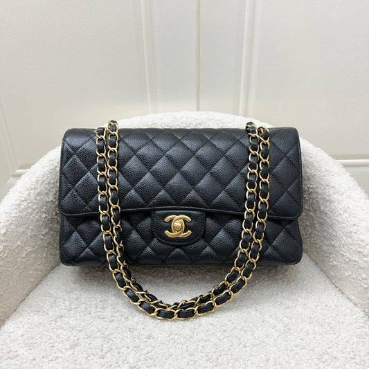Chanel Medium Classic Flap CF in Black Caviar and GHW