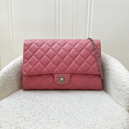Chanel Timeless Clutch with Chain in Pink Lambskin and SHW