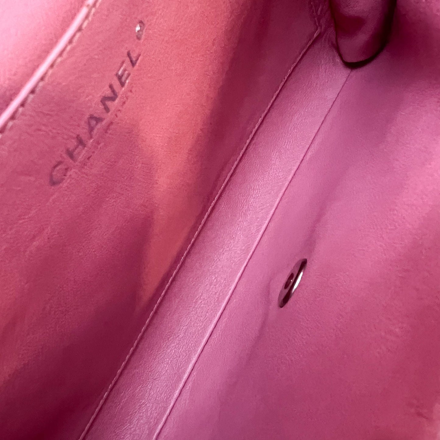 Chanel Timeless Clutch with Chain in Pink Lambskin and SHW