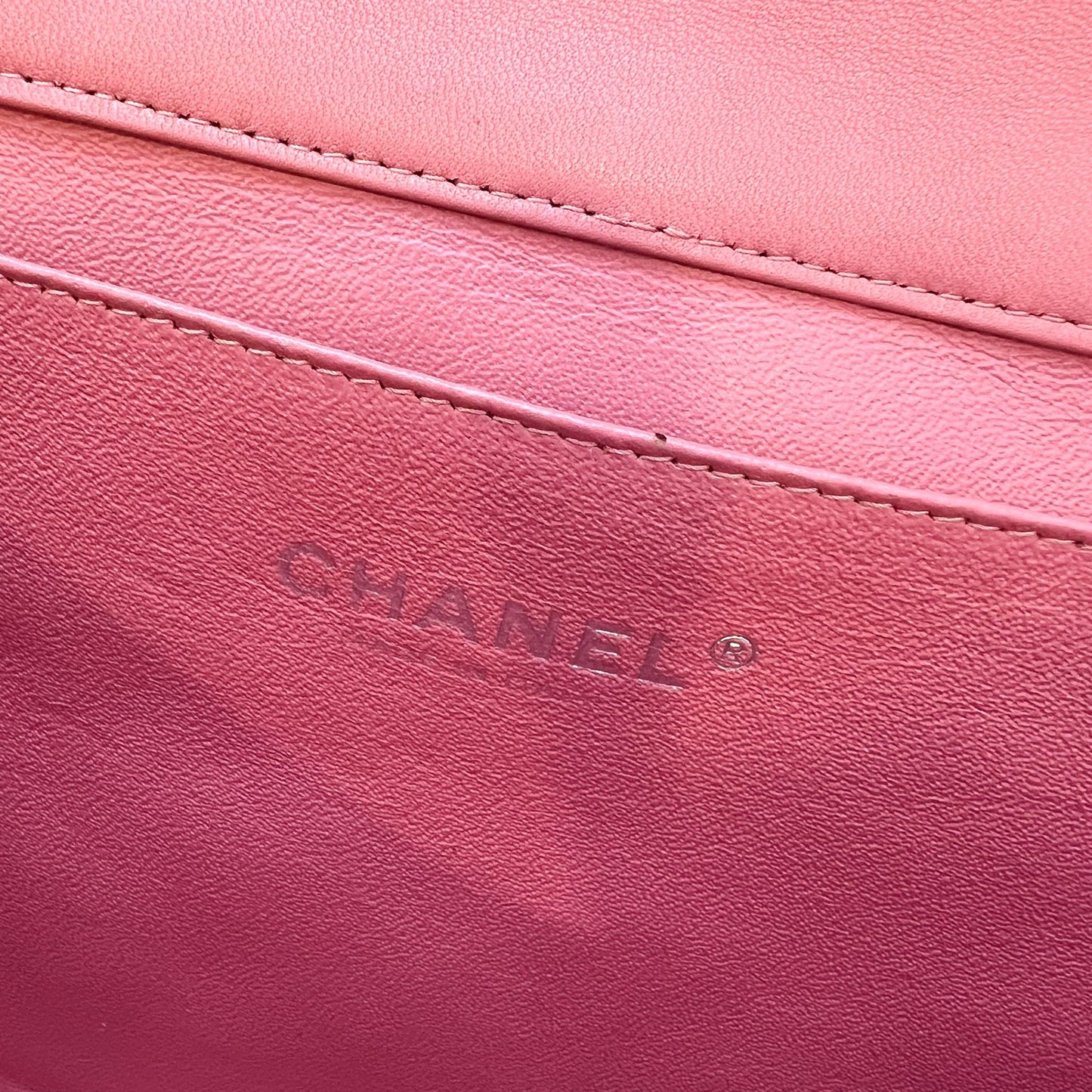 Chanel Timeless Clutch with Chain in Pink Lambskin and SHW