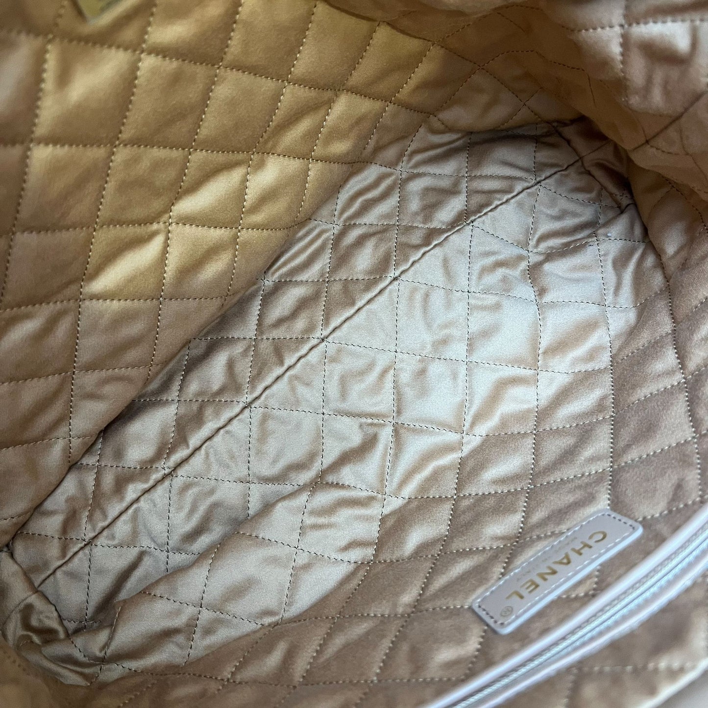 Chanel 22 Small Hobo Handbag in Caramel Calfskin and AGHW