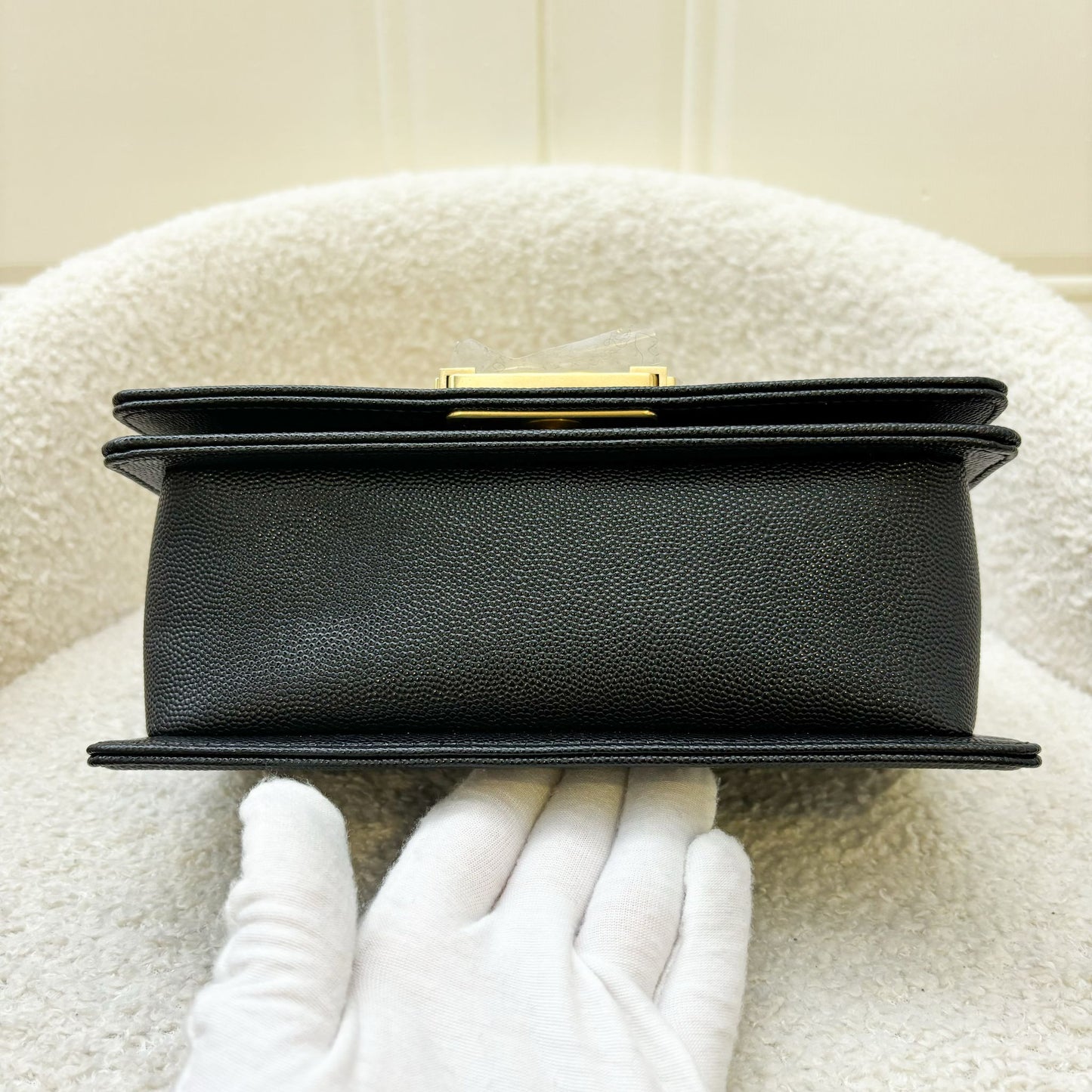 Chanel Small 20cm Boy Flap in Black Caviar and AGHW