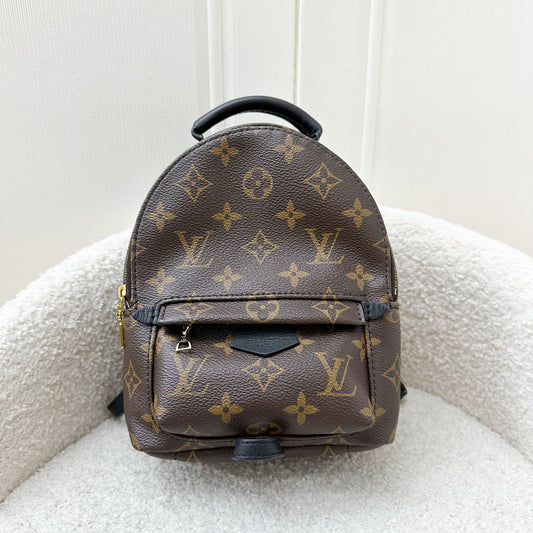 LV Palm Springs Mini Backpack in Monogram Canvas and GHW