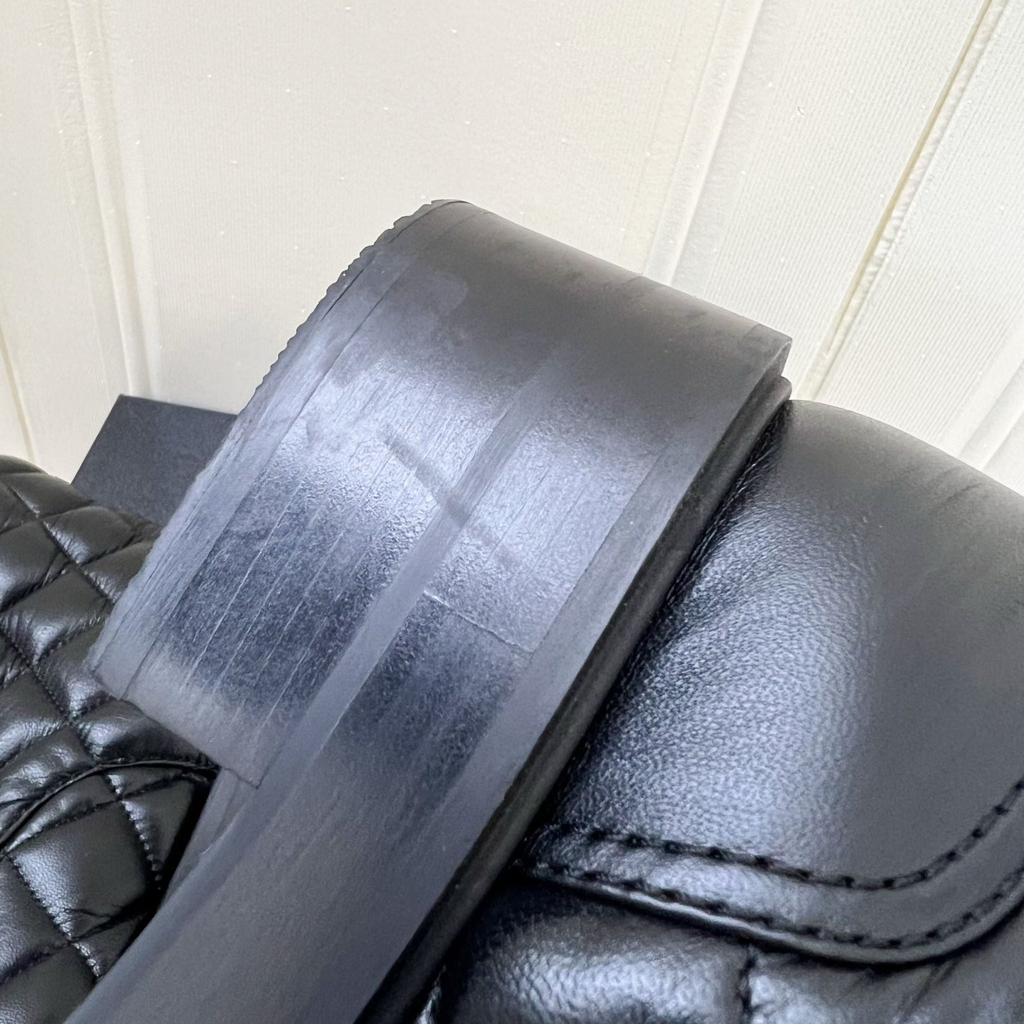 Chanel 23K Boots in Black Leather and SHW Sz 37.5