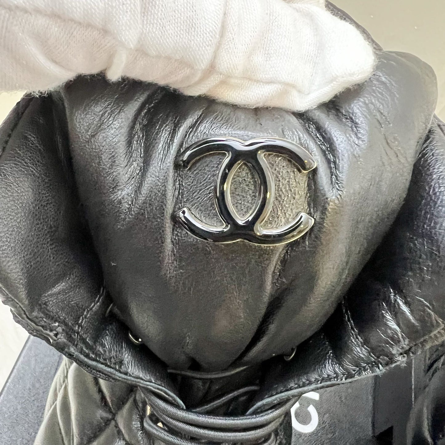 Chanel 23K Boots in Black Leather and SHW Sz 37.5