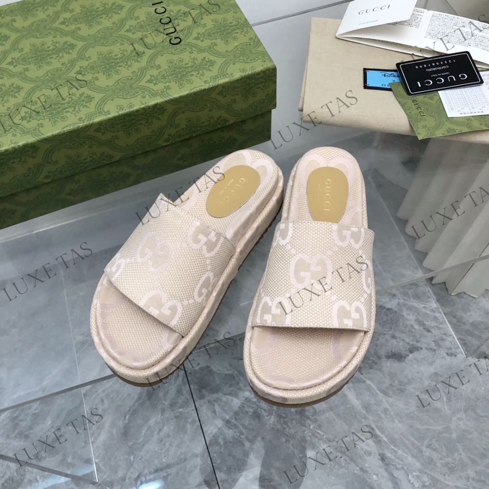 Jumbo GG Platform Slide Sandal Designer Slides & Sandals for Women
