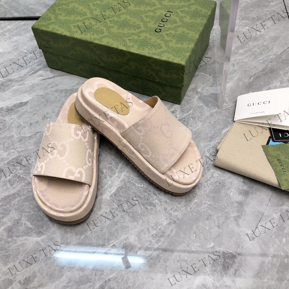 Jumbo GG Platform Slide Sandal Designer Slides & Sandals for Women