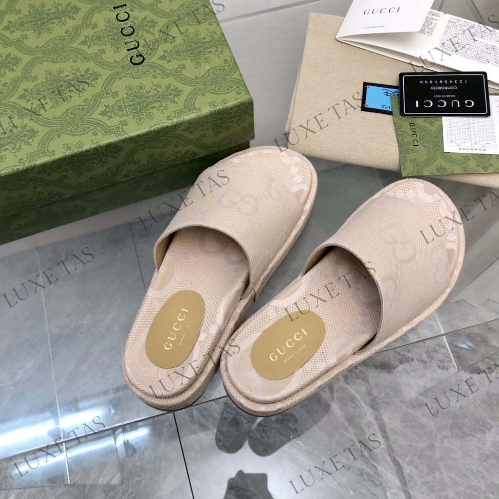 Jumbo GG Platform Slide Sandal Designer Slides & Sandals for Women