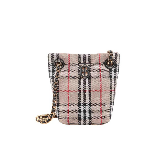 Wool Blend Cotton Bucket Bag Designer Bucket Bag for Women