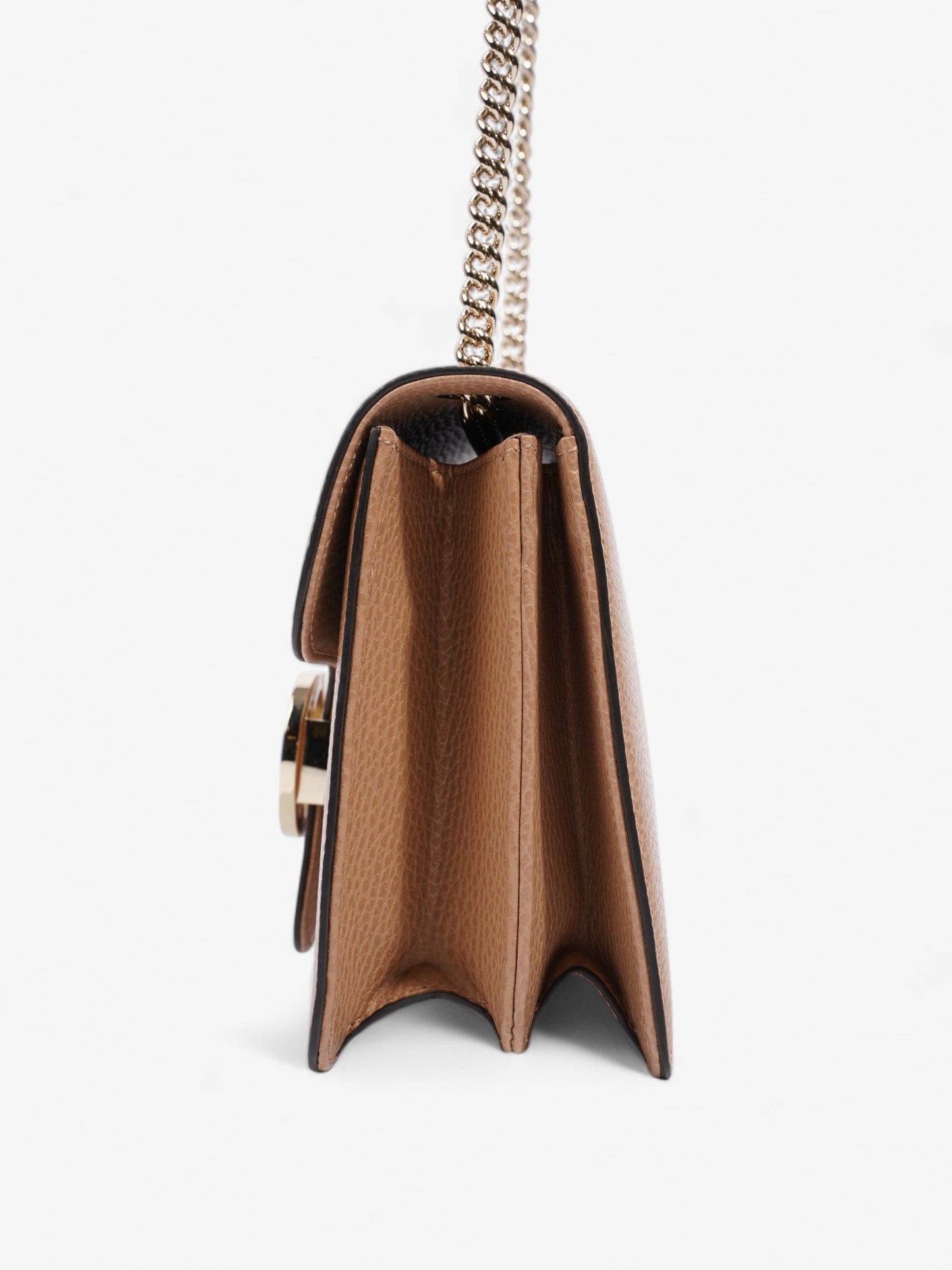 Gucci Interlocking GG Chain Beige Leather