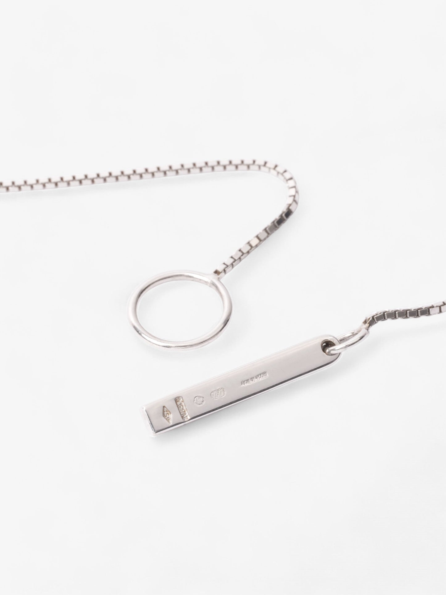 Gucci Logo Drop Necklace White Gold White Gold