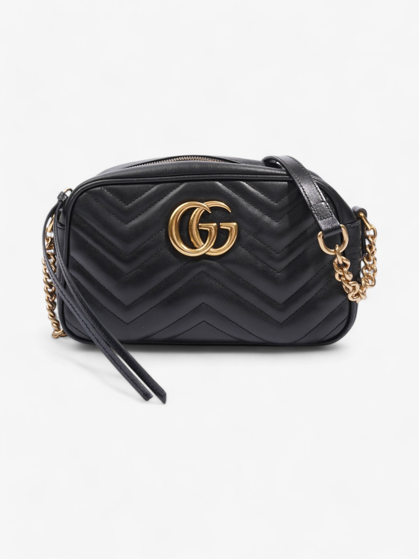 Gucci GG Marmont Black Matelasse Leather Small